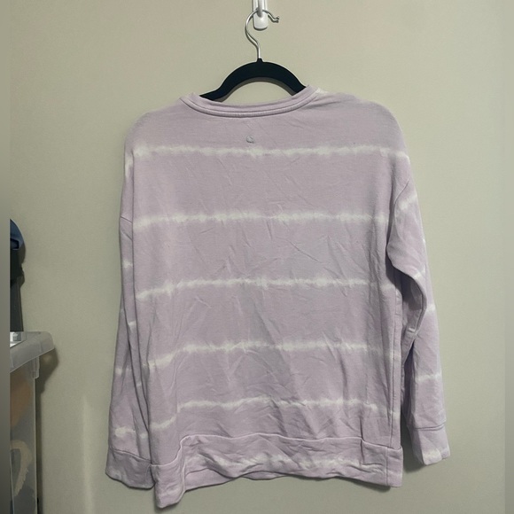 hyba purple tie dye crew neck pullover sweater - size medium - Picture 4 of 6